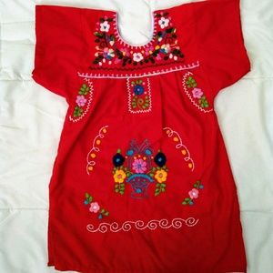 Mexican Embroidered Dress